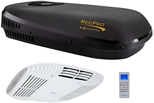 RecPro RV Air Conditioner Low Profile 9.5K Non-Ducted | Quiet AC | Cooling Only | RV AC Unit | Camper Air Conditioner (Black)