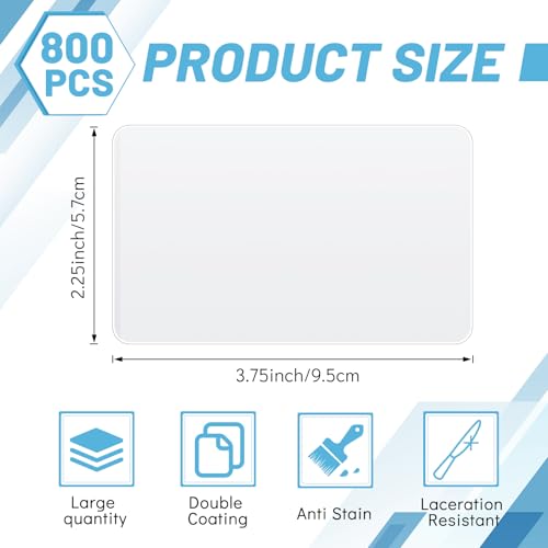 AmazingSpark 800 Pack 5mil 2.25“x3.75" Thermal Laminating Pouches Badge Laminate Pouches Clear Laminated Luggage Tags Printable Laminated Paper Sheet for Business Permits Cards - Image 2
