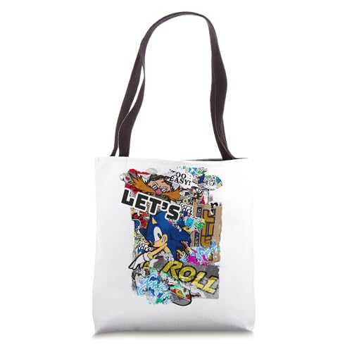 Bolso tipo tote con diseño de grafiti de Sonic the Hedgehog: ¡Vamos allá! miniatura 1