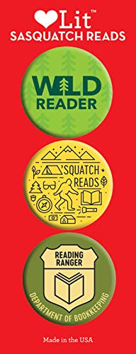 Sasquatch Reads 3-Button Assortment (LoveLit)