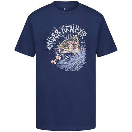 Image of Under Armour Boys' Short Sleeve Graphic T-Shirt, Soft & Comfortable, Outdoor Collection