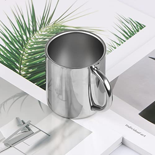 Cabax 7Oz / 210Ml Mug, Double Walled Coffee Mug With Handle, Stainless Steel Shatterproof Tea Cups For Kids Camping Mugs, Pack Of 1 #TOP6
