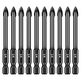 Betonbohrer-Set, 0,6 cm (1/4 Zoll), 10-teiliges Steinbohrer-Set für...
