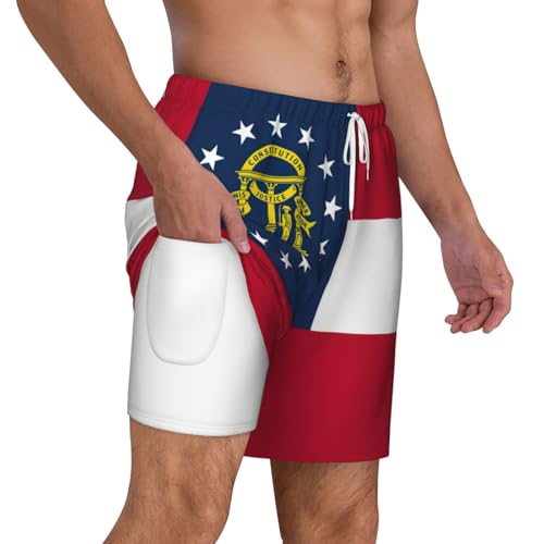 Short de bain respirant séchage rapide drapeau Géorgie surf