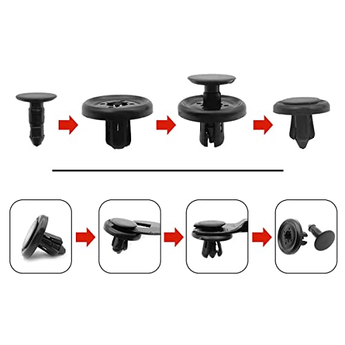 Image of 100pcs Engine Splash Shield Fender Liner Trunk Lid Trim Under Cover Push-Type Retainer Clips 90467-07201 for Toyota Lexus