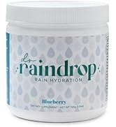 Dr Raindrop Electrolytes Powder, Blueberry Flavor- No Added Sugar Hydration Drink Mix- Gluten Fre...