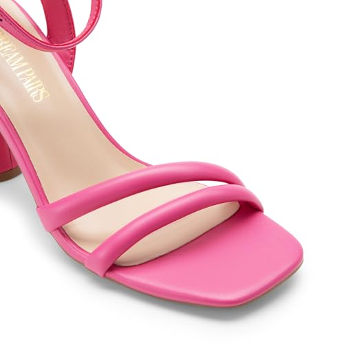 Image of DREAM PAIRS Women's Strappy Round Heels Sandals