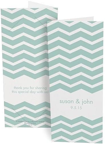 Chevron Personalized Photo Strip Holders for 2x6 Photobooth Prints Our Price is for 100 Units - 2x6