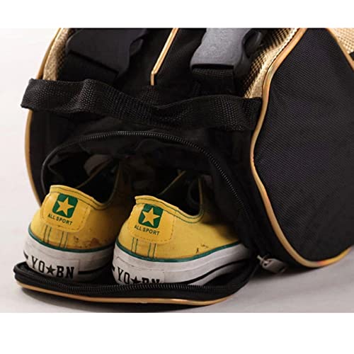 IPENNY Tennis 6 Racquet Bag Badminton Dustproof Gym Carrying Duffel Backpack Shoulders Bag Handbag Equipment Tote Bag with Shoes Compartment and Detachable Strap3