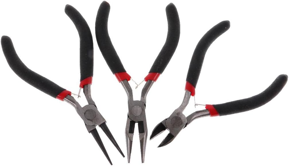 3pcs Round Long Nose Cutter Jewelry Pliers Jewelry Making Tools