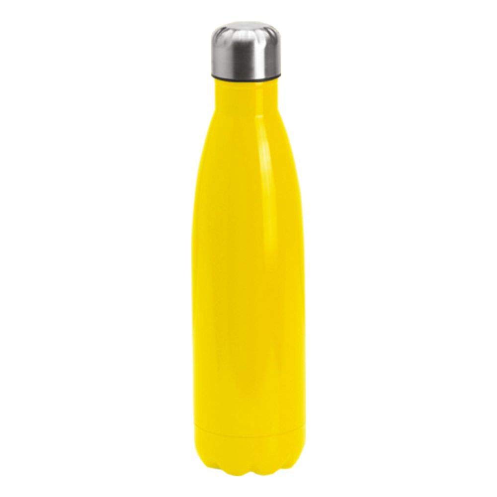 Botella térmica de acero inoxidable de 500 ml, mantiene la temperatura durante 12 horas, para escuela, deportes, al aire libre, gimnasio, yoga, 750 ml, color amarillo