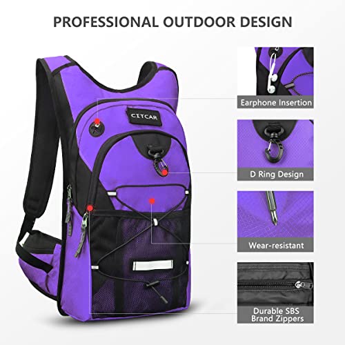Hydration-Backpack-Hydration-Pack-Water-Backpack-3L-Hydration-Bladder-Lightweight-Insulation-Hiking-Pack-for-Backpacking-Hiking-Running-Cycling-Camping-Commuting