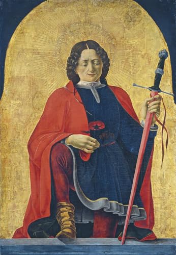 Peinture Saint Florian art abstrait et classique de salon 60x90cm