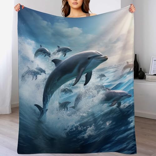 Couverture dauphin douce au toucher avec finitions soignées - 2