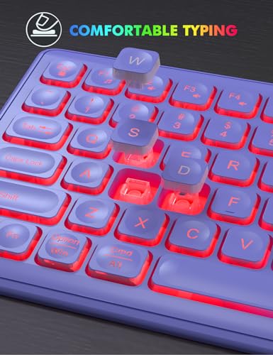 Clavier souris sans fil RVB rétroéclairé et rechargeable pour Windows et Mac - 7