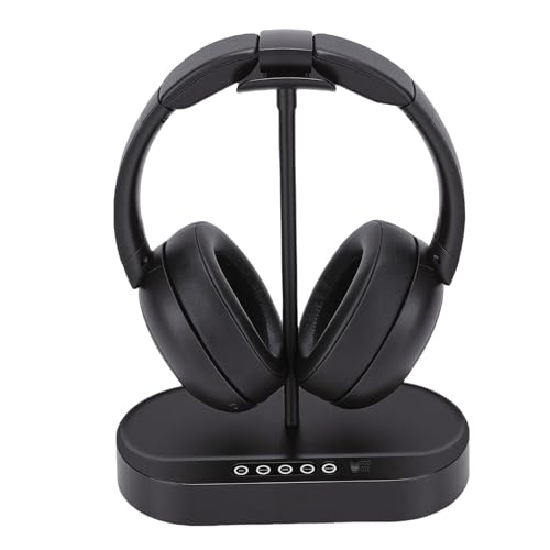 Annadue Auriculares Inalámbricos para Ver Televisión, Auriculares Inalámbricos Bluetooth 5.4 para TV con Base de Carga de Transmisor para Personas Mayores, Plug and Play, Duración de