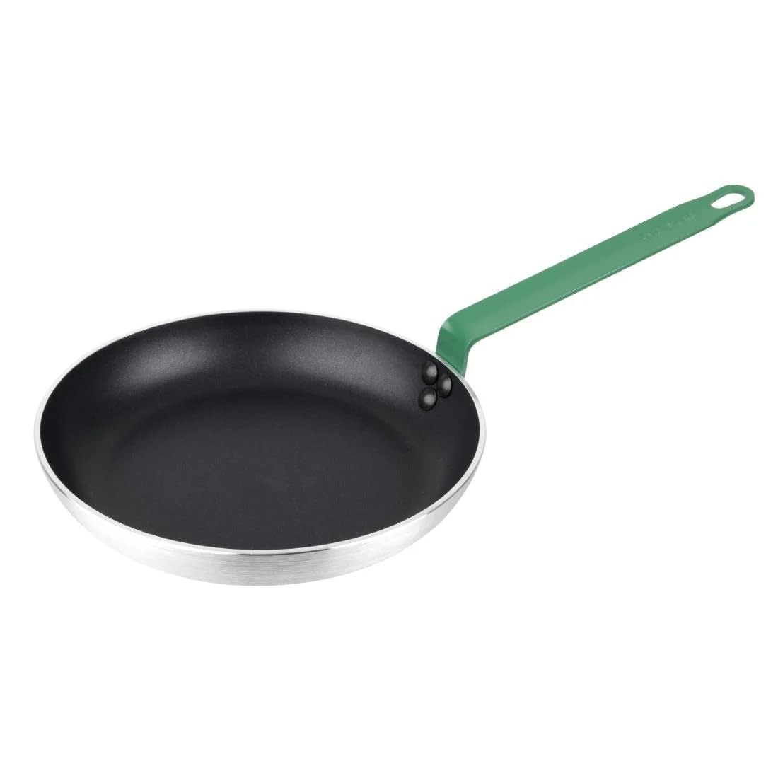 Hygiplas Frypan Aluminium Non-stick Teflon Platinum Plus Green Handle - 280x45mm