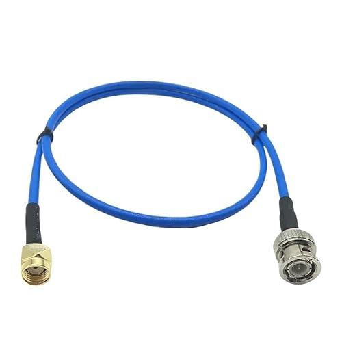 RG405 BNC �I�X SMA �I�X���X�R�l�N�^ R */F �����P�[�u�� RG-405 086 50ohm �����g�e�X�g�P�[�u��(BNCM-RPSMAM-RG405,30CM)