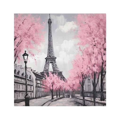 Servilletas de tela cuadradas Paris Tower pack x6 miniatura 1