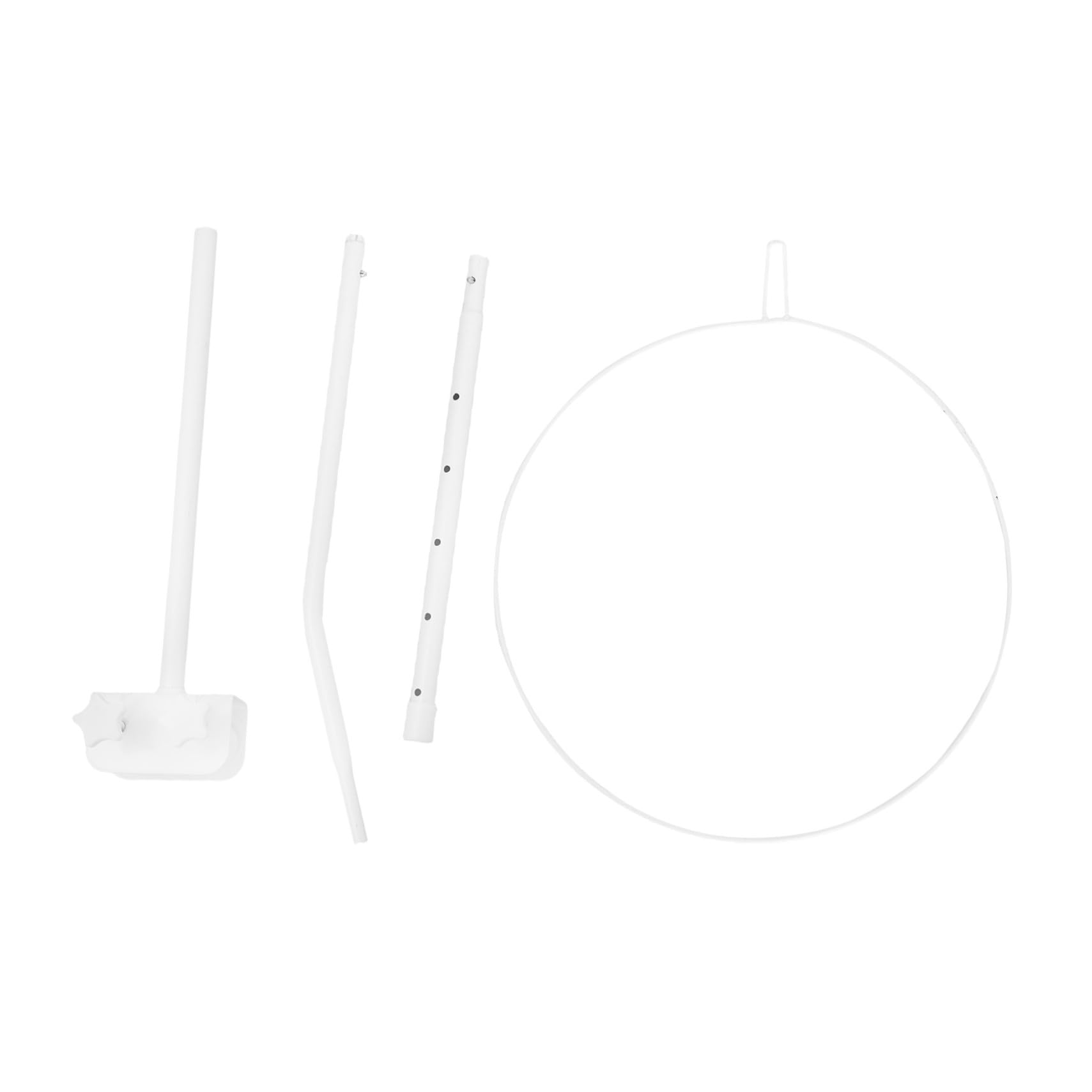 PLAFOPE Supporto per Baldacchino Facile da Montare Resistente alla Ruggine Culla in Acciaio Inossidabile Bianco Supporto Rete Letto per Letto Ragazzo Ragazza