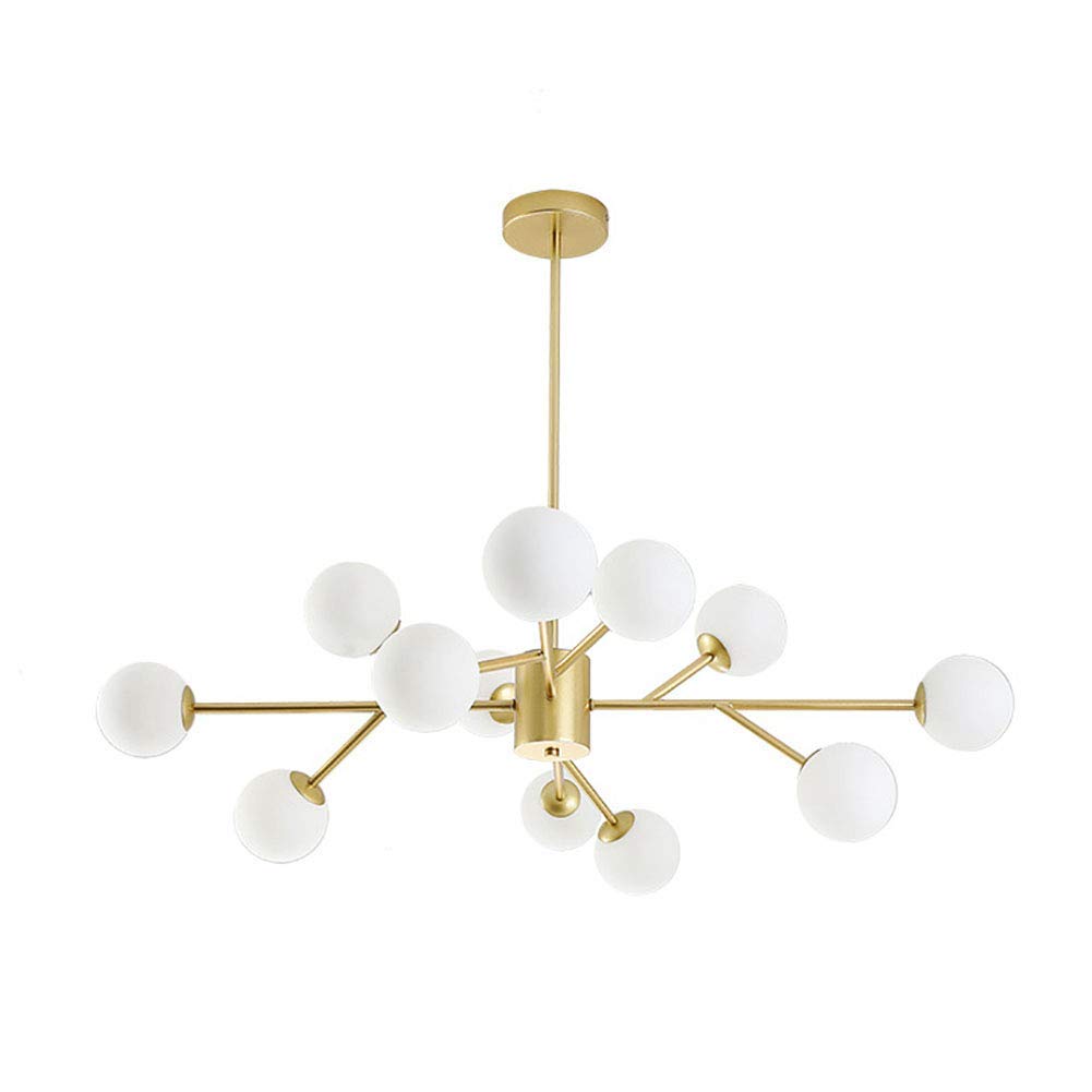 Lustre moderne doré style Sputnik pour sublimer l'ambiance de votre salle à manger