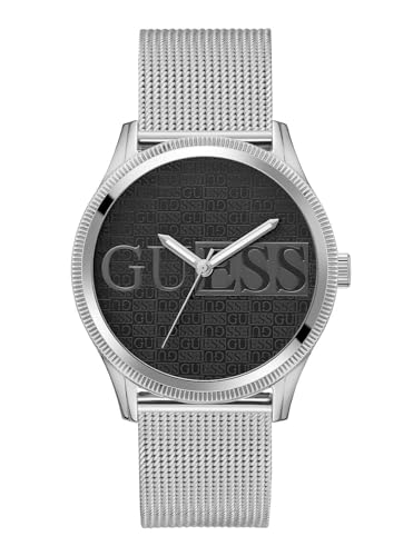 GUESS Reloj de Hombre de Acero Inoxidable, Plateado, Clásico GUESS Reloj de Hombre de Acero Inoxidable, Plateado, Clásico