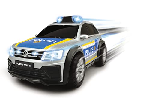 Dickie Toys - Volkswagen VW Tiguan R-Line – 25 cm großes Polizeiauto mit Licht & Sound, Polizei-SUV, Spielzeugautos, für… – Bild 3