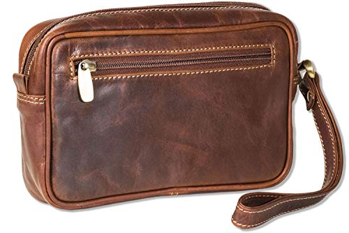 Woodland® Praktische polstas voor de man van natuurlijk buffelleer - Afbeelding 3