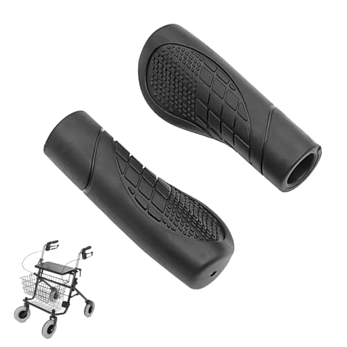 Lot de 2 Poignées de Rollator noire poignées de rechange pour déambulateur