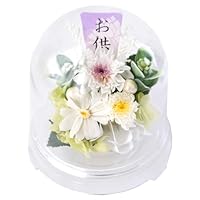仏花　春momo Amazon｜花由 お供え 仏花 プリザーブドフラワー 想花 (白ver