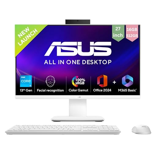 ASUS AiO V470,13th Gen Intel Core i3-1315U, 27" FHD,100Hz,All-in-O...