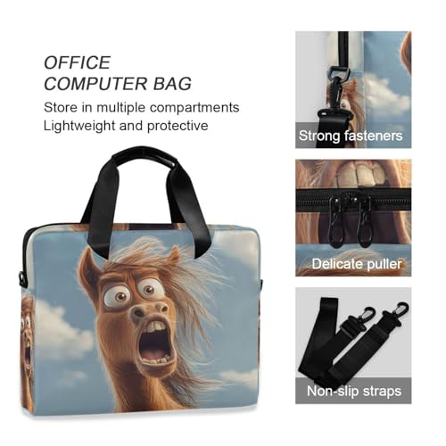 Maletín portátil para laptop 15.6 pulgadas con correa y asa miniatura 6