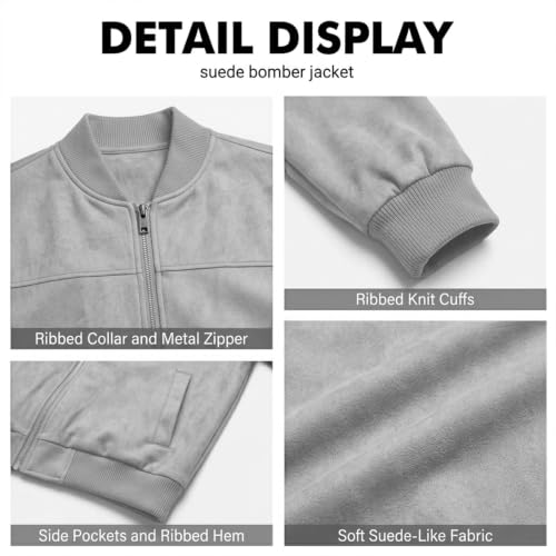 Zip Up Jacket Men Light Business Casual Bomber Jacket with Pockets 2026 - image 5