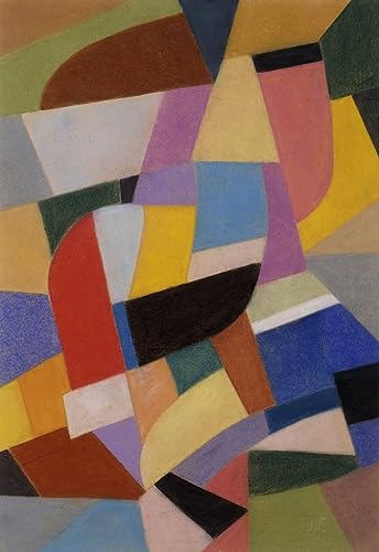 Peinture sur Toile Composition d'Otto Freundlich Nordique 60x90cm