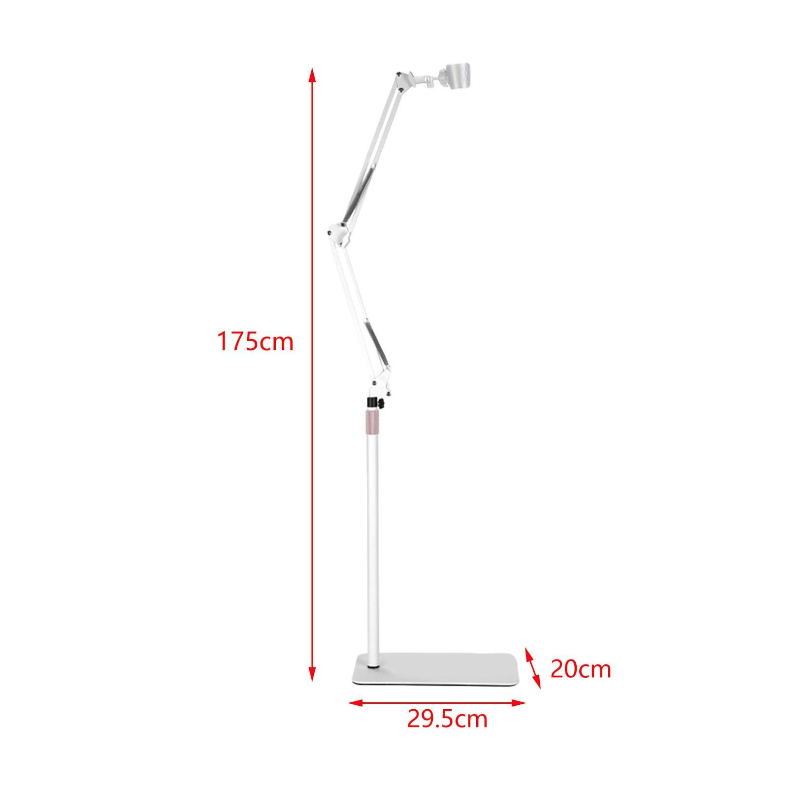 Haartrockner Halter Metall Bodenständer Universeller Haartrockner Bracket Verstellbare Höhe Und Winkel für Haarpflege Salon Home Geschenk, Weiß