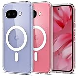 Spigen 【創業18年の技術力】 Pixel 9a ケース ケース クリア Magfit対応 耐衝撃 ストラップホール 黄変防止 バンパー 米軍MIL規格 ウルトラ・ハイブリッド・マグフィット ACS09043 (クリア・ホワイト)