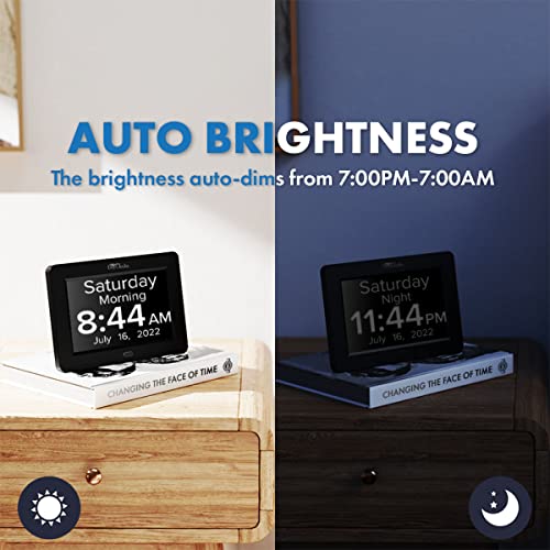 Dayclocks All New Digital Day Clock With Remote Control And Talking Time – Large Clear Display – Digital Calendar Clock With The Day Of The Week And Date – Ideal For Elderly And Seniors – Black #TOP2