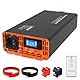 DATOUBOSS Wechselrichter 24V DC auf 230V AC Reiner Sinus 2000W/4000W, Spannungswandler 24V 230V LCD-Display und 1x USB + 1x Type-c Spannungswandler Reiner Sinus Inverter Pure Sine Wave