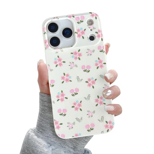Coque iPhone 17 Pro Max fleurie transparente housse antichocs souple en TPU