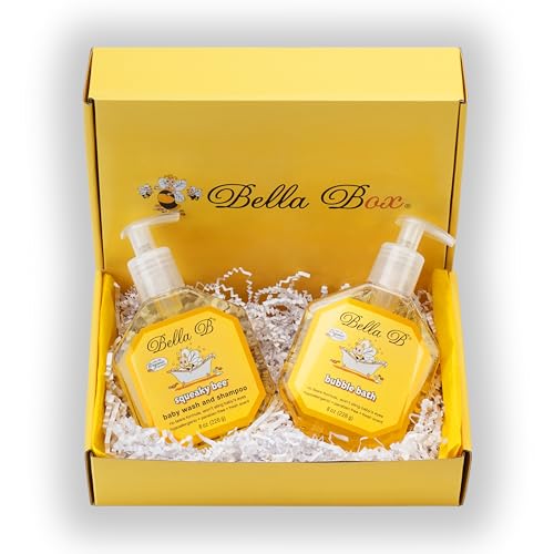 Image of Bella B Bundle: Squeaky Bee Baby Wash & Shampoo 8 oz and Bubble Bath 8 oz