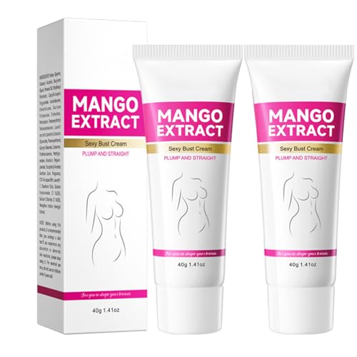 2*40g Crema Reafirmante de Senos, Crema Reafirmante Y Reafirmante De Mama, Breast Cream para Agrandar el Pecho, Bust Firming Cream, Aumento de Pecho, Crema Reafirmante de Senos de Mango cream3-15