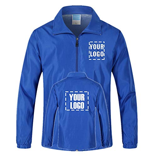Yunzhenbusiness Men Windbreaker Jacket Customize Your Logo Long Sleeve Shirts Workwear Jackets for Outdoor Team Work Uniform