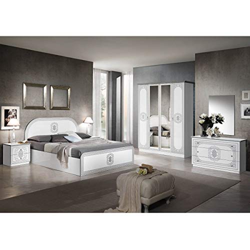 AltoBuy SOLAYA Blanche - Chambre Complète avec Lit 160x200cm