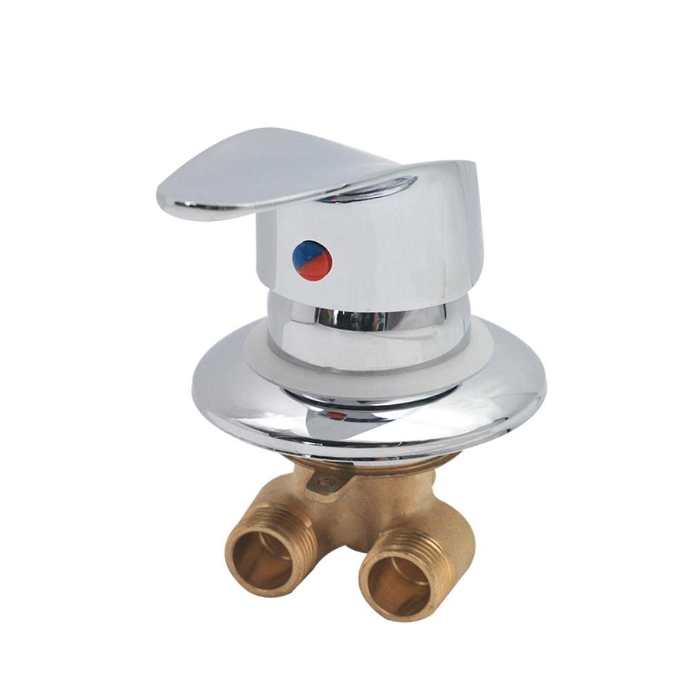 Miscelatore Cabina Doccia Valvola doccia in ottone Uscita deviatore Miscelatore doccia cromato Raccordo G1/2" Valvola miscelatrice acqua calda e fredda Rubinetto doccia per doccia