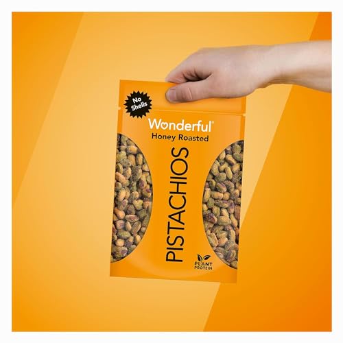 image for Wonderful Pistachios No Shells, Honey Roasted Nuts, 11 Ounce Resealabl