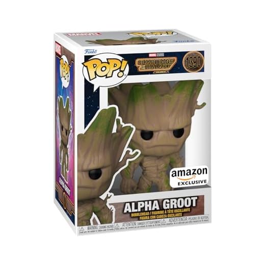 Funko Pop! Marvel: Guardians of The Galaxy3- Alpha Groot - Guardians of The Galaxy 3 - Exclusiva Amazon - Figura de Vinilo Coleccionable - Idea de Regalo- Mercancia Oficial - Movies Fans