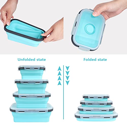 Set-of-4-Collapsible-Foldable-Silicone-Food-Storage-ContainersKtichen-Collapsible-Storage-Bowls-with-Airtight-Plastic-Lids-for-Leftover-Silicone-Lunch-Box-MicrowaveDishwasherFreezer-Safe