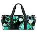 Borsone da viaggio Teschio Pesce Bilance Shell Modello Bagagli Borsa Da Palestra Sport Tote Borse per Donna Uomo con Tasca Bagnata, Multicolore, 45x23x23cm/17.7x9x9in