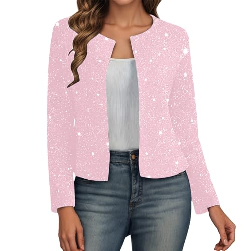 Veste de loisirs métallique légère et fluide coupe ample chic pour look d'automne