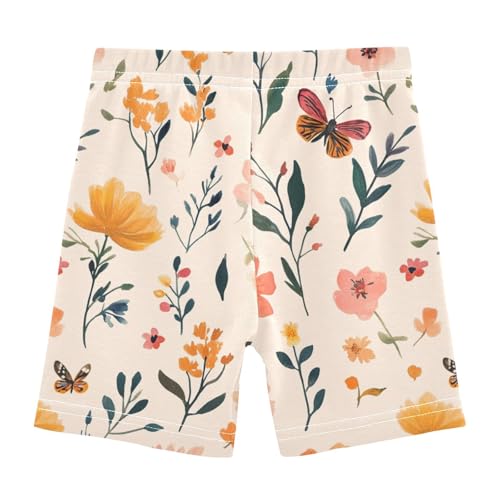 Squares White White Girls Summer Shorts Cotton Cartwheel Shorts Skater Pants Under Dress 4T2